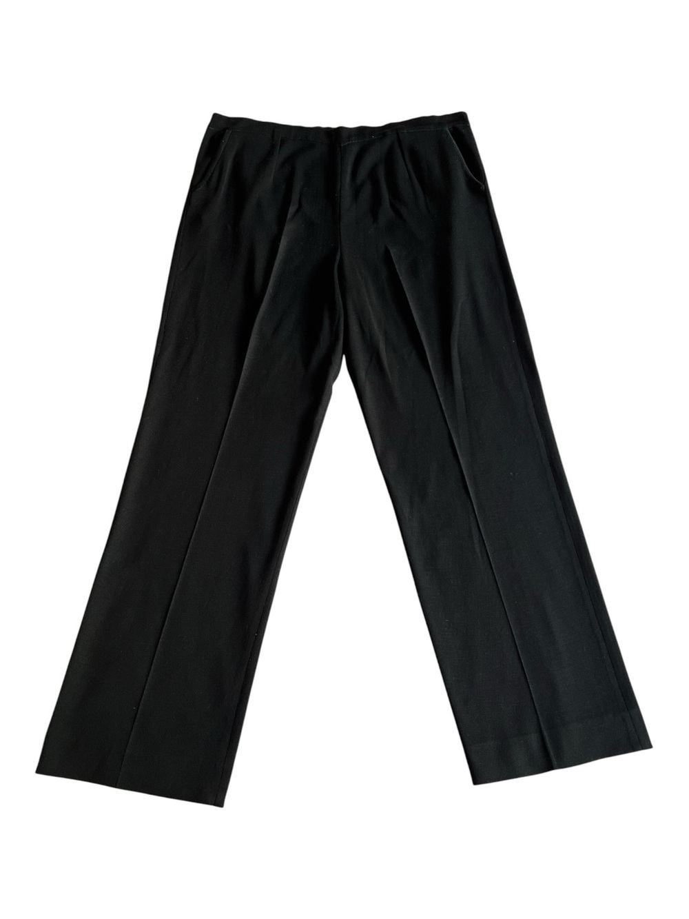 Ming Wang Black Knit Wide Leg Pants Women’s Large